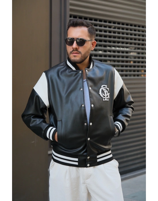 Siyah Deri Kolej Mont