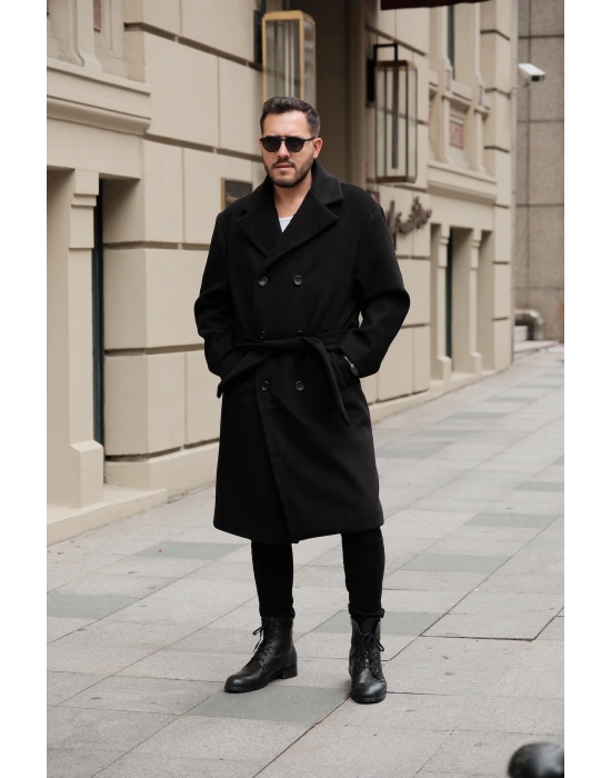 Siyah Oversize Kaban