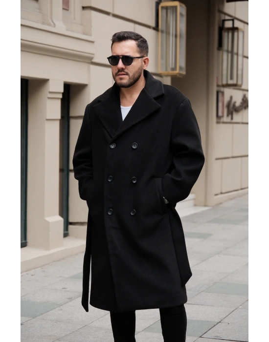 Siyah Oversize Kaban