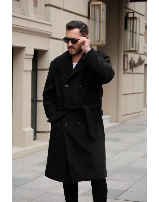 Siyah Oversize Kaban