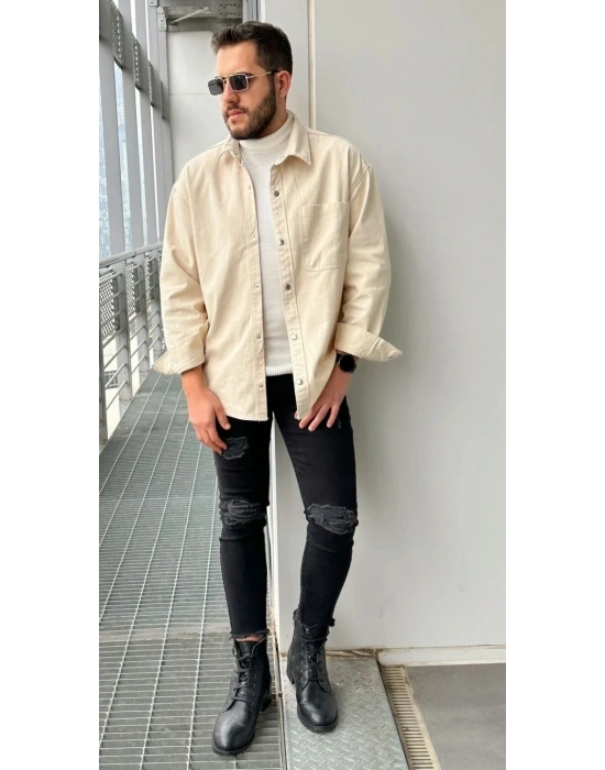 Skinny Yırtık Detaylı Pantolon