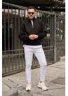 Siyah Fermuarlı Sweatshirt
