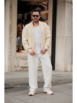 Fermuarlı Örme Hırka