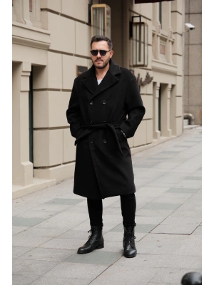 Siyah Oversize Kaban