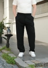 Baggy Kumaş Siyah Pantolon