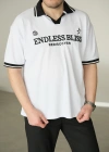 Endlees Beyaz Polo Yaka T-Shirt