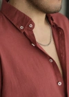 Fresh Bordo Keten Gömlek