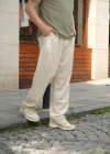 Keten Bej Pantolon