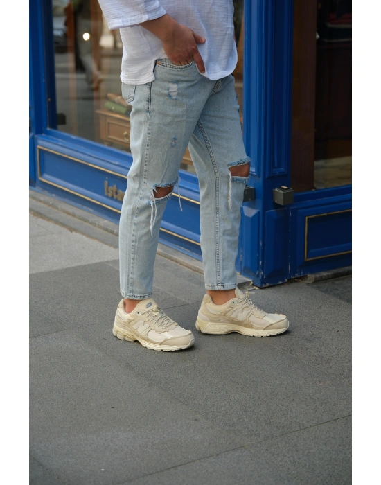 Buz Mavisi Boyfriend Pantolon