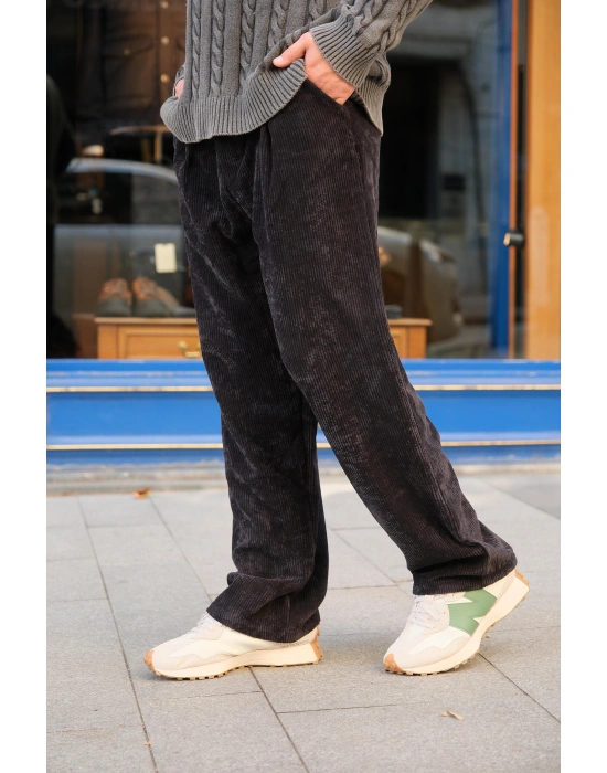 Kadife Siyah Pantolon