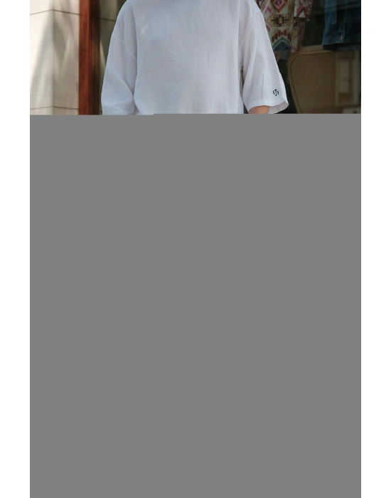 Keten GG Bej Pantolon