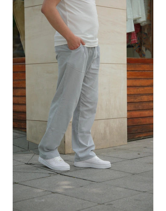 Keten Gri Pantolon