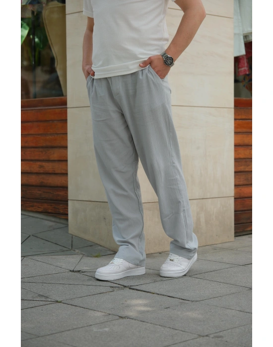 Keten Gri Pantolon