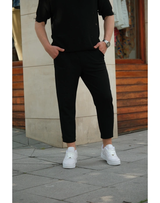 Örme Siyah Pantolon