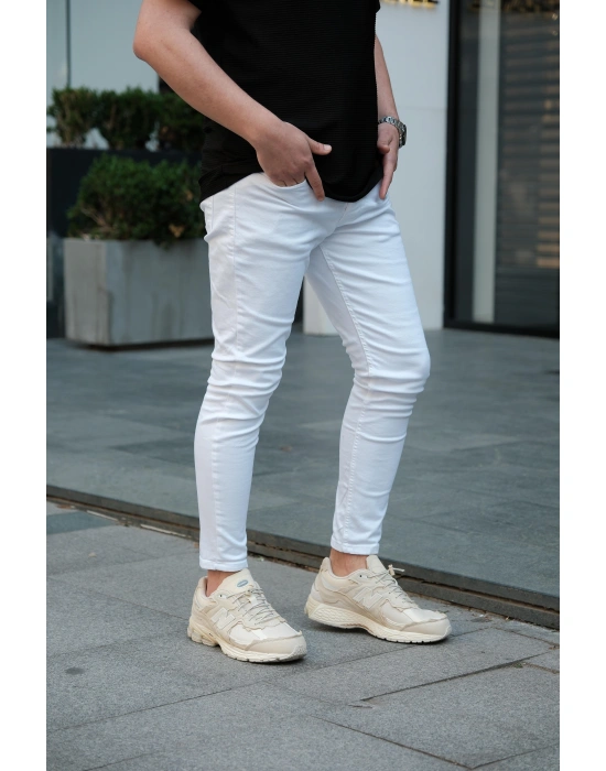 Skinny Beyaz Pantolon