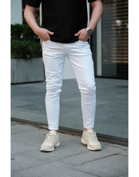 Skinny Beyaz Pantolon