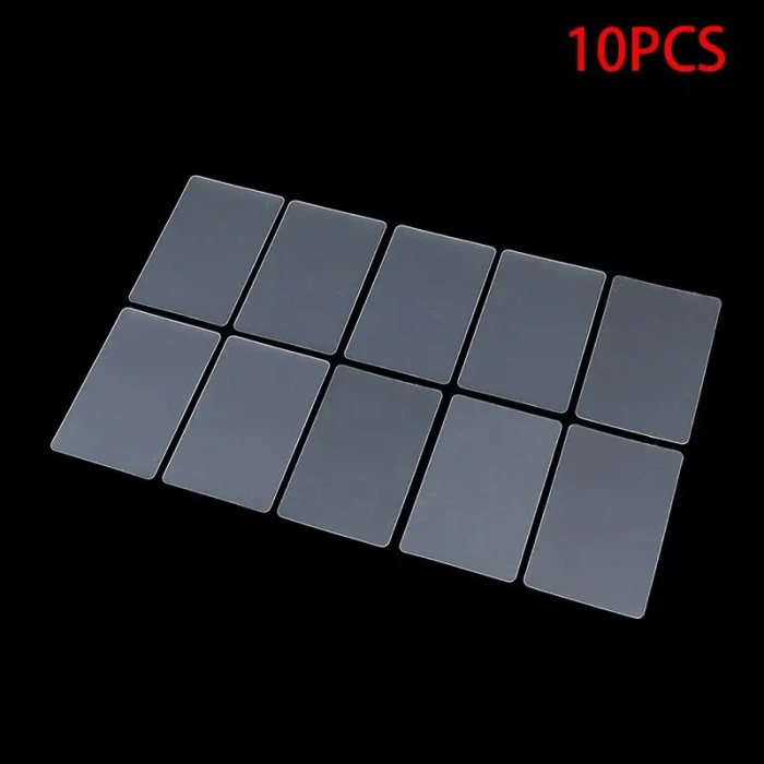 10 adet Pvc boş şeffaf kartvizit plastik tablet telefon açma yardımcı