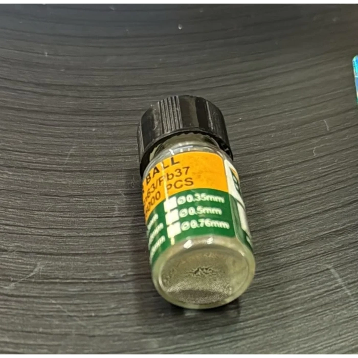 25000 adet/şişe 0.25mm BGA topları kurşunlu IC çip lehim topu