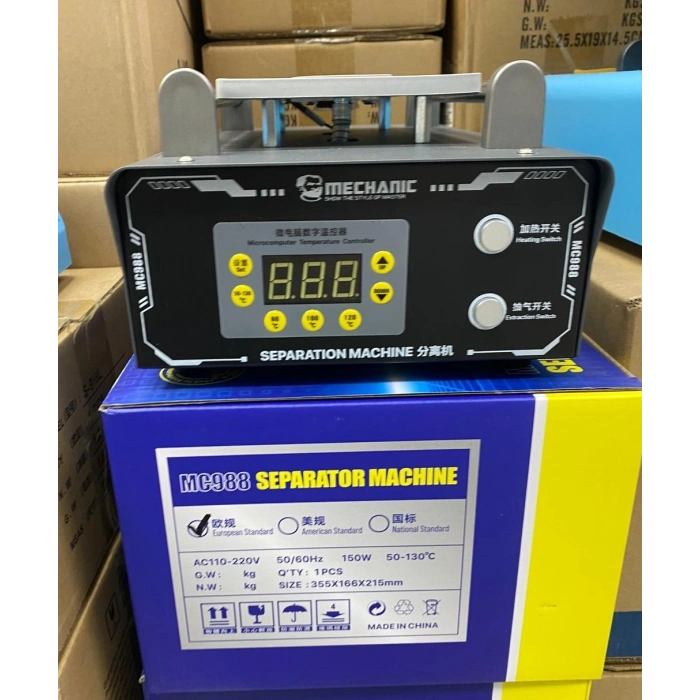 Mechanic MC988 LCD Ekran Ayırma Makinesi – Profesyonel Telefon Cam Ayırma Separatörü (50-130°C)