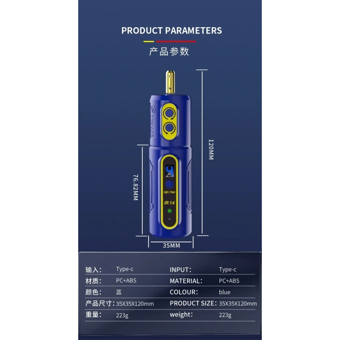 Mechanic IR14 Şarjlı Ekran oca temizleme el freze