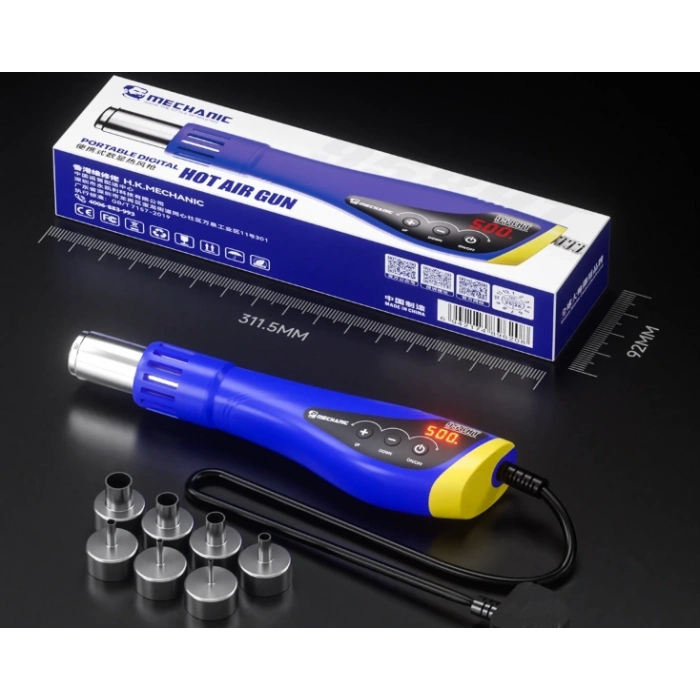 958HT Taşınabilir Dijital Sıcak Hava Tabancası 600W