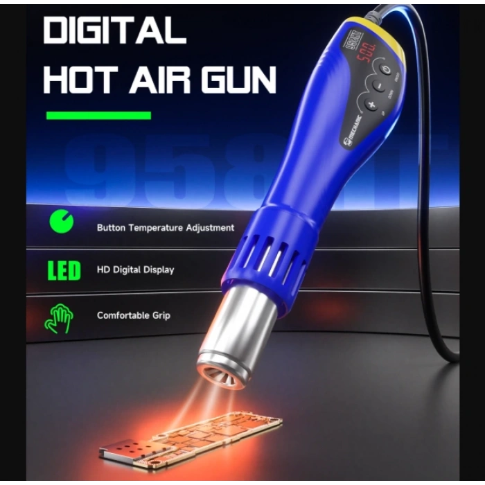 958HT Taşınabilir Dijital Sıcak Hava Tabancası 600W
