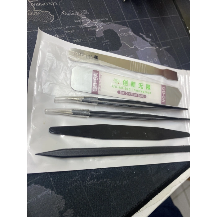 6 Parça Profesyonel Telefon Tamir Açma Seti – Cımbız Spatula Pena Ekran Sökme Aparatı