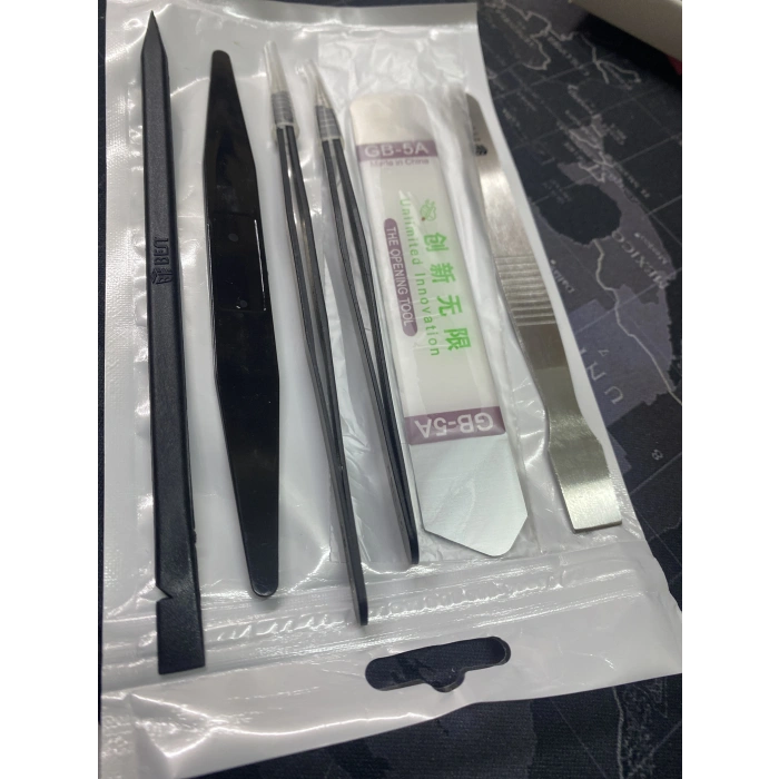 6 Parça Profesyonel Telefon Tamir Açma Seti – Cımbız Spatula Pena Ekran Sökme Aparatı