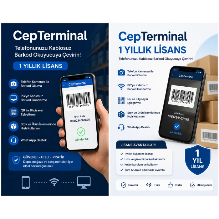 CepTerminal 1 Yıllık Lisans
