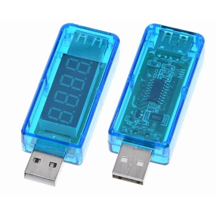 LCD USB voltaj/amper şarj kapasitesi ölçer cihazı multimetre Test hızı cep telefonu