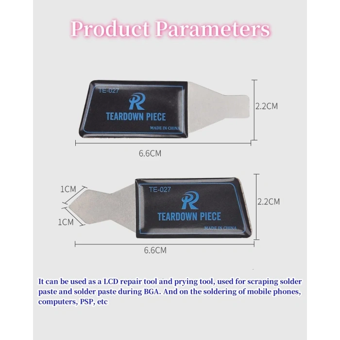 2 parça kaldırma kazıyıcı yüksek mukavemetli cep telefonu
