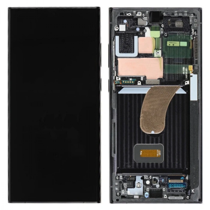 Samsung S23 Ultra Ekran Dokunmatik Cam Çıtalı ORJINAL (SM-S918)