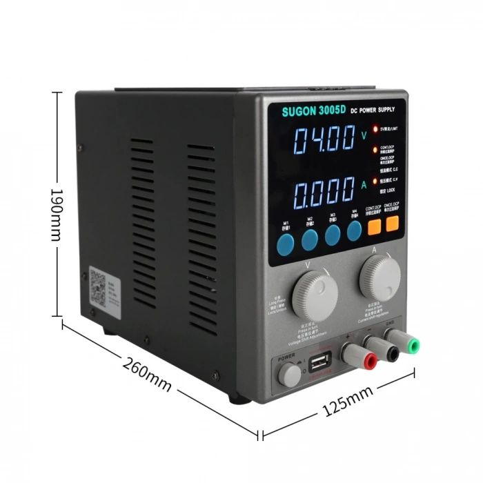 Sugon 3005d DC Power Supply 30V 5A Güç Kaynağı ayarlanabilir Test ölçer