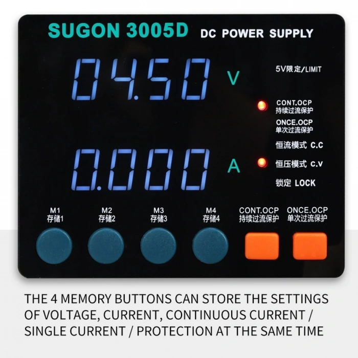 Sugon 3005d DC Power Supply 30V 5A Güç Kaynağı ayarlanabilir Test ölçer