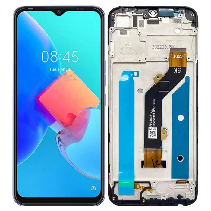 Tecno Spark 8C Çıtalı Lcd Dokunmatik Ekran KG5k,KG5j,kg5g