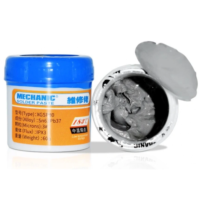 XGSP80 183 Derece 60gr düşük sıcaklık kurşunsuz lehim macunu