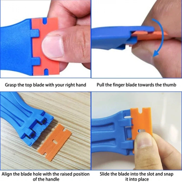 5 Adet Plastik kazıyıcı araba pencere temizleyici seramik cam oca