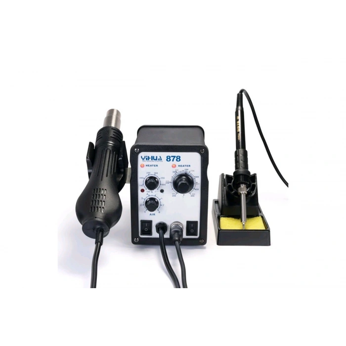 Yuhia 878 Sıcak Hava Üflemeli Dijital Havya İstasyonu Ayarlanabilir.