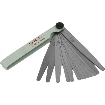Feeler ölçer paslanmaz çelik boşluk somun ve 0.02 - 1.00mm ölçme araçları