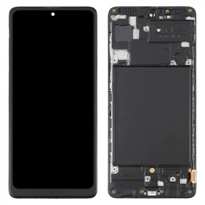 Samsung A71 SM-A715F Çıtalı OLED Lcd Dokunmatik Ekran Tam boyutlu