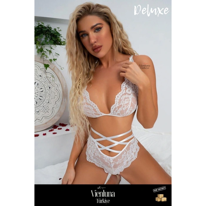 Premium Seri  Fantezi Şık Özel Beden Çekici Stiller Şık Rahat Kesim Dantelli Babydoll Takım
