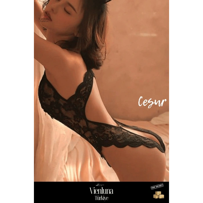 Premium Seri Kadın Erotik Fantezi Zarif Çekici Şık Özel Bölgesi Sırtı Açık Babydoll Seksi Gecelik