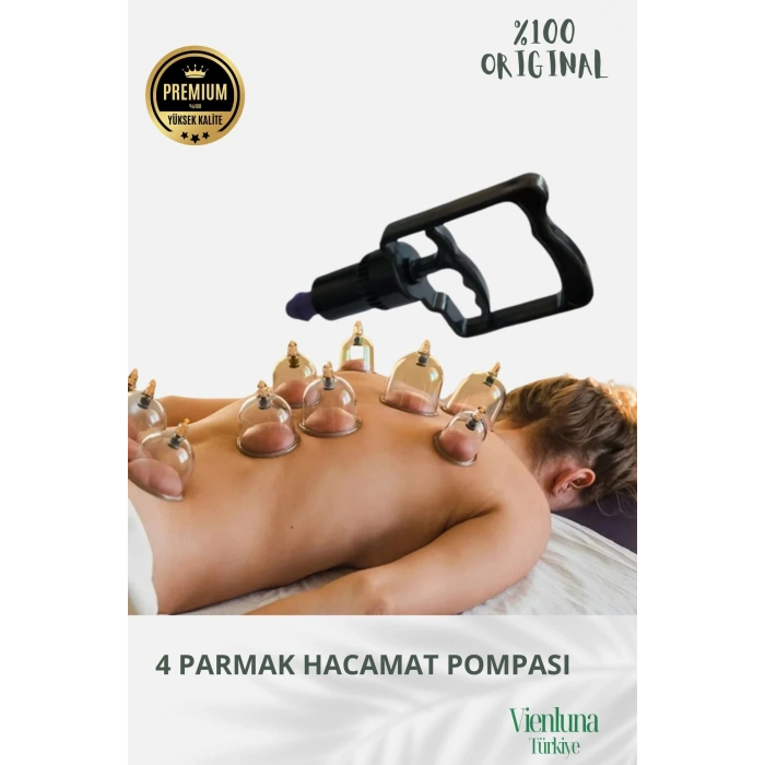 Özel Seri Her Kupaya Uygun 4 Parmak Islak Kuru Kullanıma Uyumlu Dayanıklı Hacamat Pompası