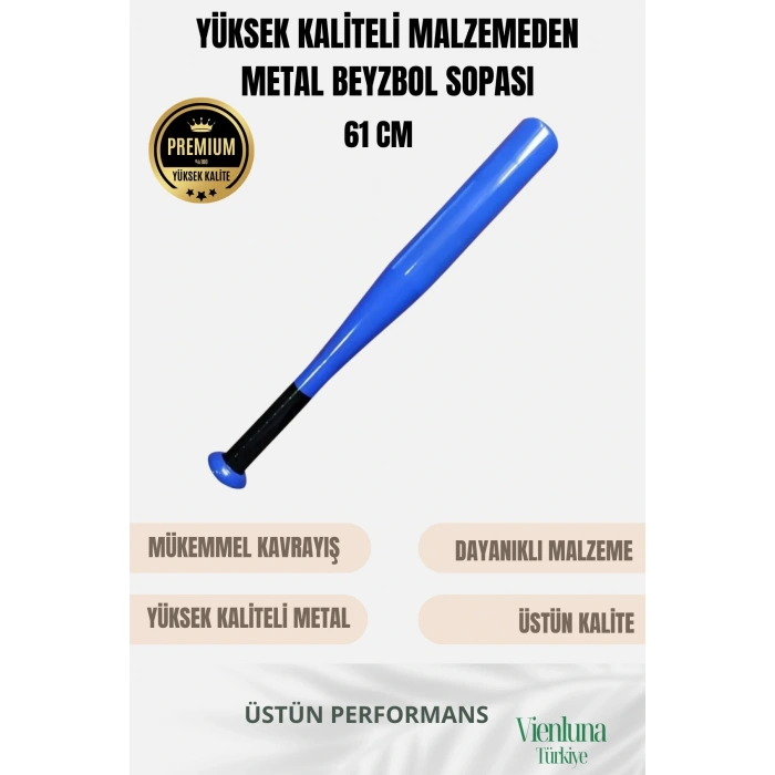 Özel Üretim Üstün Tutuş Sağlayan Kırılmaz Ultra Dayanıklı Metal Süper Baseball Beyzbol Sopası 61 Cm