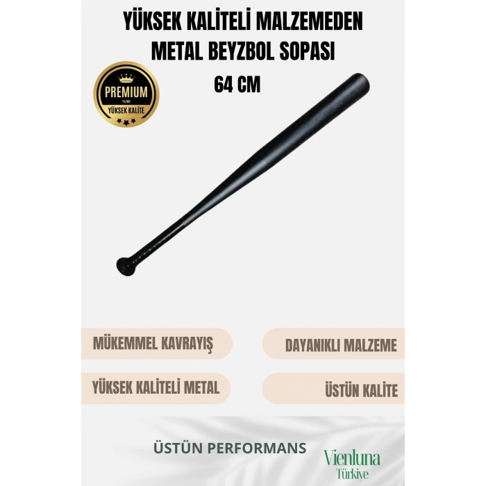 Özel Üretim Üstün Tutuş Sağlayan Kırılmaz Ultra Dayanıklı Metal 28 Baseball Beyzbol Sopası 64 cm