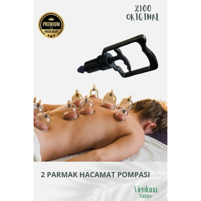 Özel Seri Her Kupaya Uygun 2 Parmak Islak Kuru Kullanıma Uyumlu Dayanıklı Hacamat Pompası