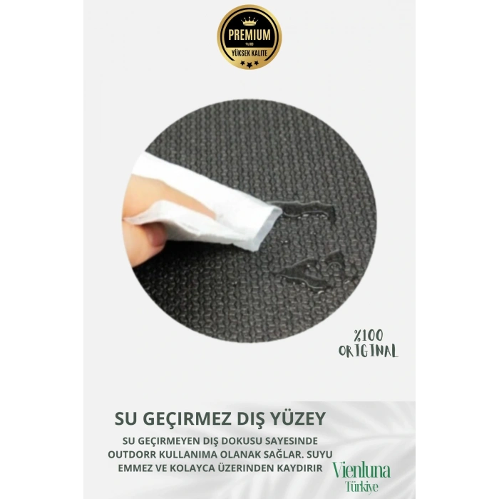 Lüks İki Yüzeyli Kayma Önleyici Silinebilir Hijyenik Yoga Minderi Pilates Meditasyon Matı 6,5 mm