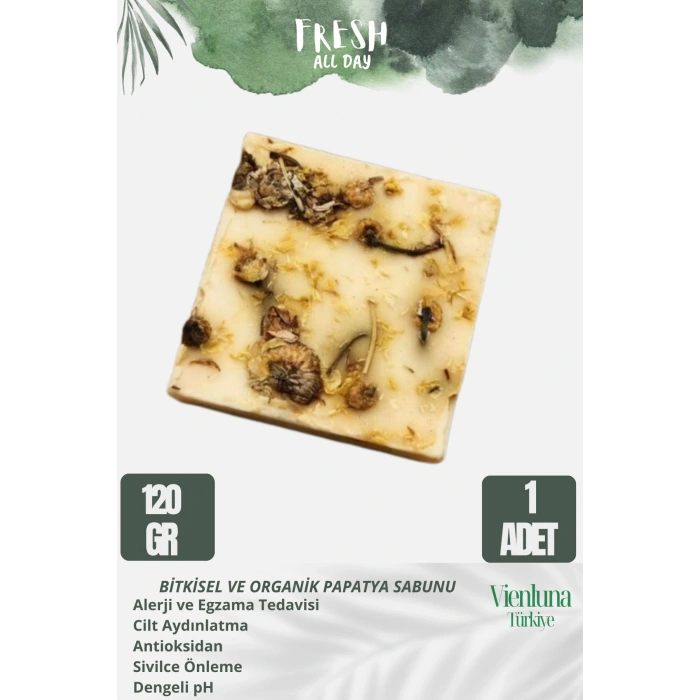 Özel Üretim El Yapımı %100 Doğal Ferah Kokulu El Yüz Saç Vücut Cilt Dostu Orijinal Papatya Sabunu