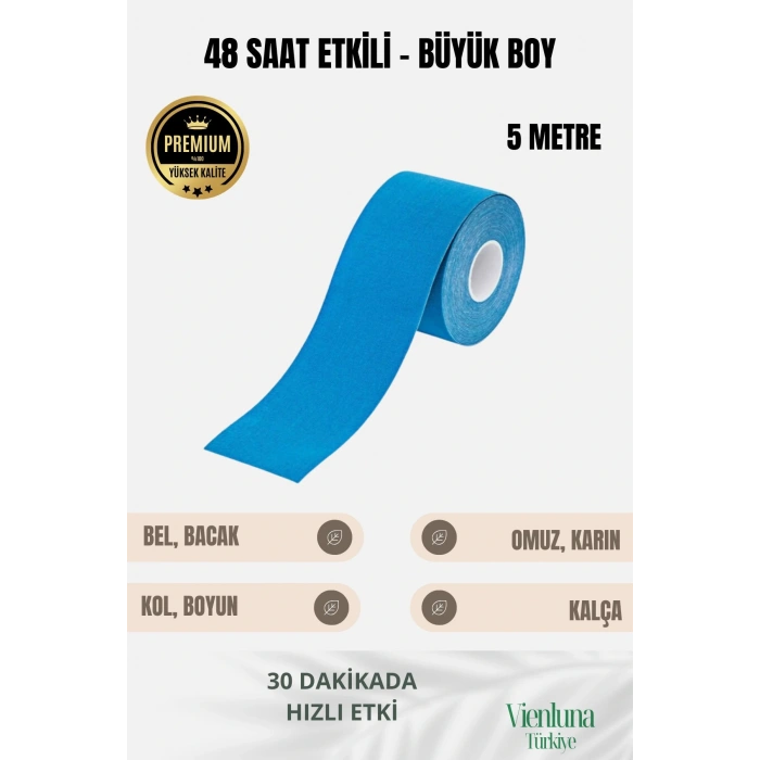 Birinci Sınıf Büyük Boy Rahatlatıcı Hızlı Etki Kas Gevşetici Esnek Eklem Omuz 5cmx5m Ağrı IsıI Bandı