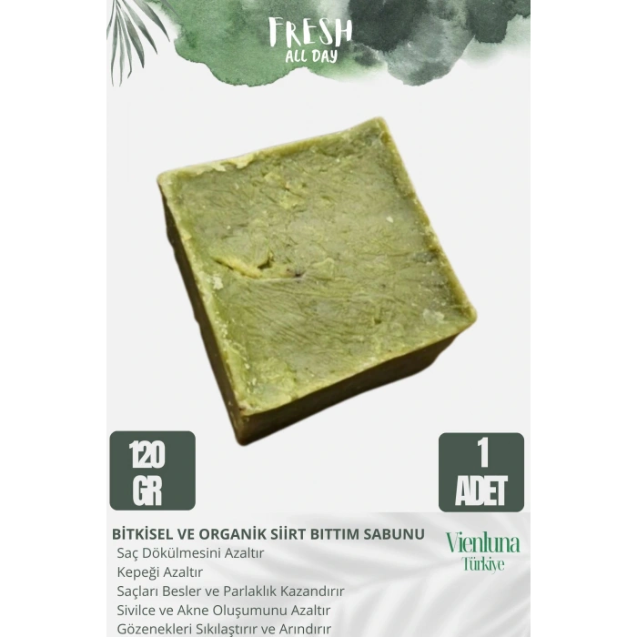 Özel Üretim El Yapımı %100 Vücut Saç Lüks Doğal Ferah Kokulu Cilt Dostu Orijinal Siirt Bıttım Sabunu